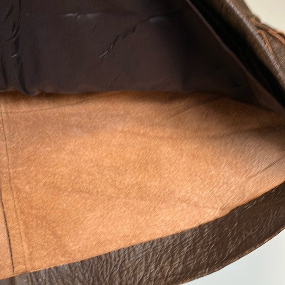 NWT Banana Republic Brown Leather Fringe Skirt - Picture 3 of 7